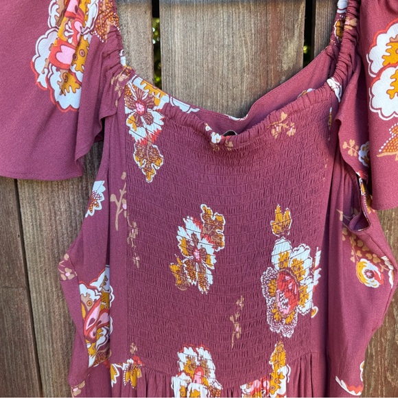 **NWT** LOFT Burgundy Floral Jumpsuit Size M - Picture 11 of 16